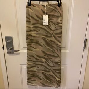 See You Monday Zebra Print Skirt